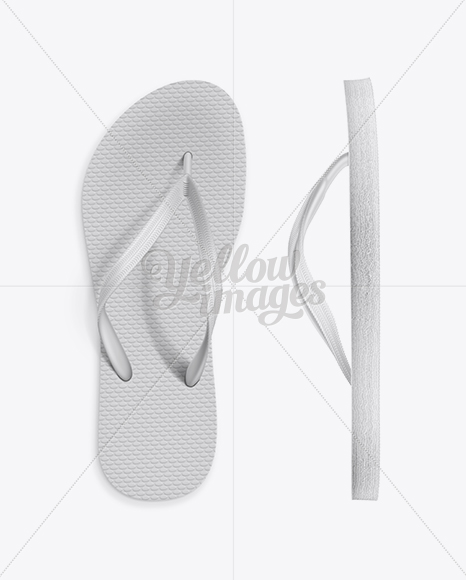 Download Flip Flops Mockup In Apparel Mockups On Yellow Images Object Mockups