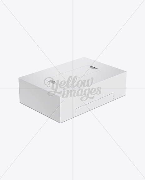 Download Tissue Box Mockup Front 3 4 View High Angle Shot In Box Mockups On Yellow Images Object Mockups