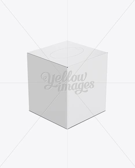 Download Tissue Box Mockup Front 3 4 View High Angle Shot In Box Mockups On Yellow Images Object Mockups