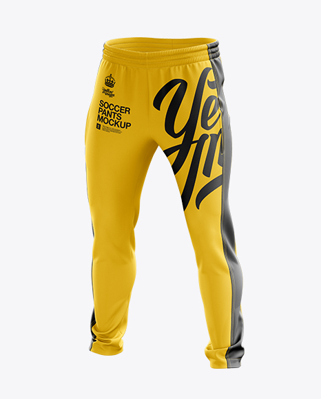 Soccer Pants Mockup Halfside View In Apparel Mockups On Yellow Images Object Mockups