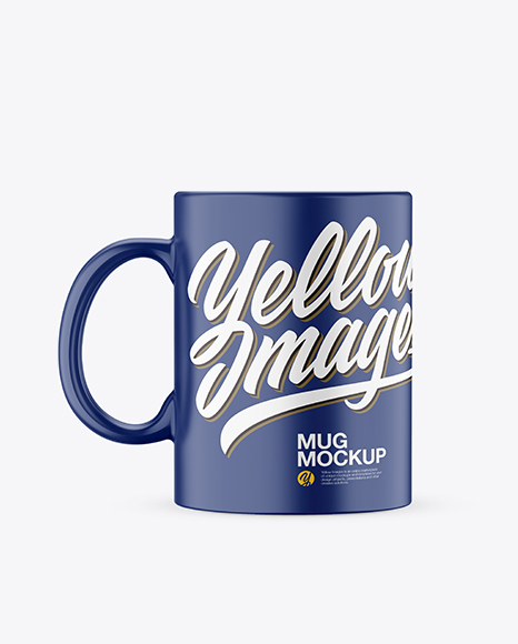 Download Matte Mug With Tea Bag Spoon Mockup In Object Mockups On Yellow Images Object Mockups PSD Mockup Templates