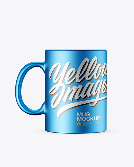 Metallic Mug With Tea Bag   Spoon Mockup PSD #2