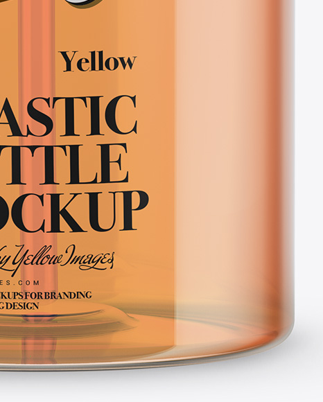 Download 500ml Plastic Bottle With Pump Mockup In Bottle Mockups On Yellow Images Object Mockups PSD Mockup Templates