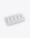 Glossy Suppositories Blister Mockup on Yellow Images Object Mockups