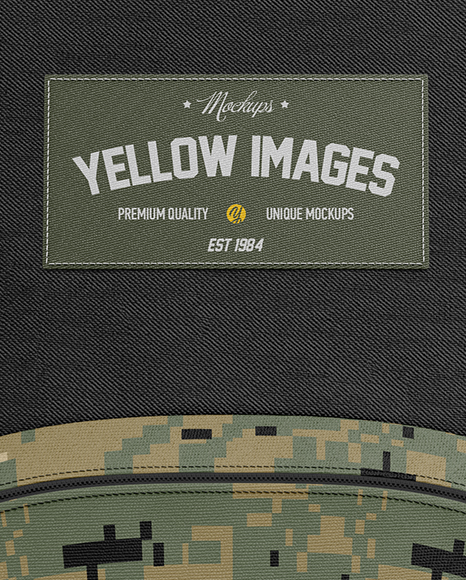 Download Backpack Mockup Front View In Apparel Mockups On Yellow Images Object Mockups