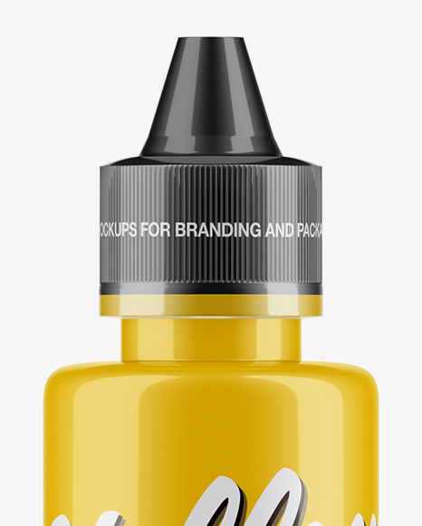 100ml Glossy Bottle Mockup PSD #2