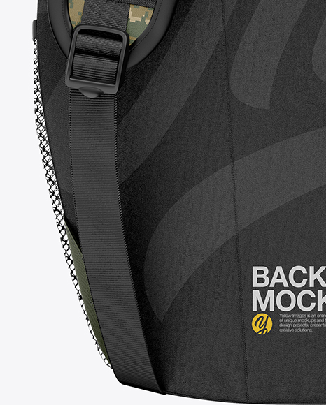 Download Backpack Mockup Back View In Apparel Mockups On Yellow Images Object Mockups