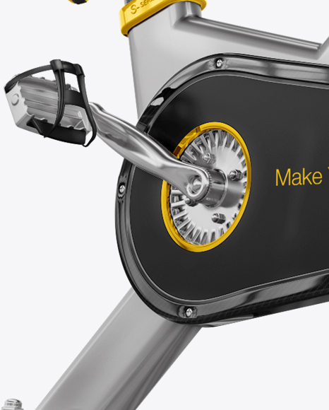 Exercise Bike Mockup - Half Side View