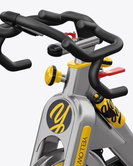 Download Exercise Bike Mockup - Half Side View (High-Angle Shot) in Object Mockups on Yellow Images ...