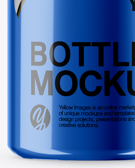 375ml Metallic Bottle Mockup PSD #6