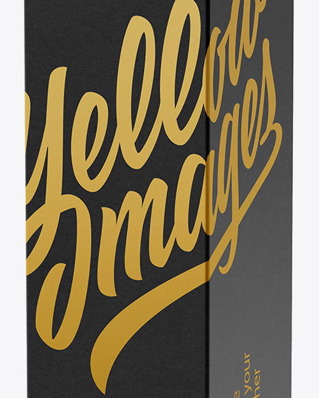 Paper Box Mockup   Halfside View (High Angle Shot) PSD #2