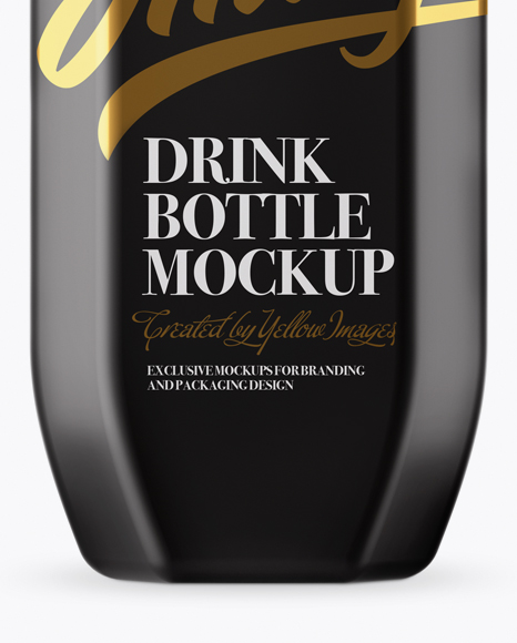 Matte Drink Bottle Mockup PSD #1