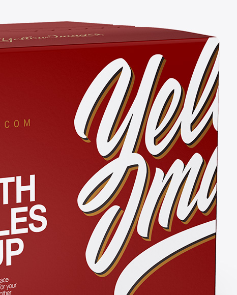 Box Mockup   Half Side View PSD #1