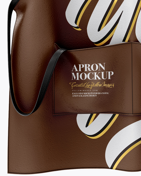 Download Leather Apron Mockup Front View In Apparel Mockups On Yellow Images Object Mockups