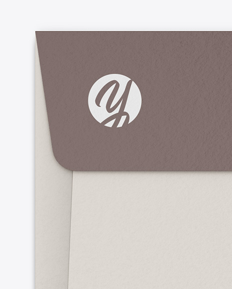 Textured Envelope With String Closure Mockup PSD #1