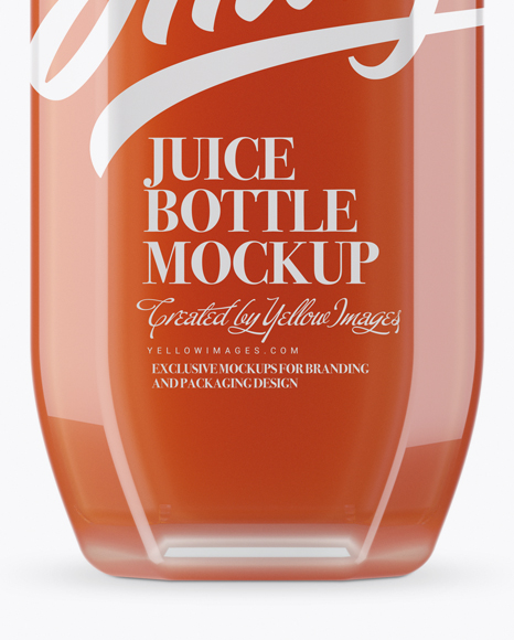 Download Clear Glass Bottle With Grapefruit Juice Mockup In Bottle Mockups On Yellow Images Object Mockups PSD Mockup Templates