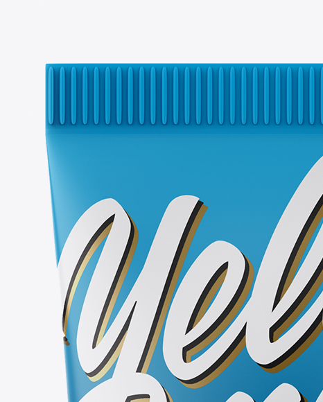 Matte Cosmetic Plastic Tube Mockup   Front View PSD #1