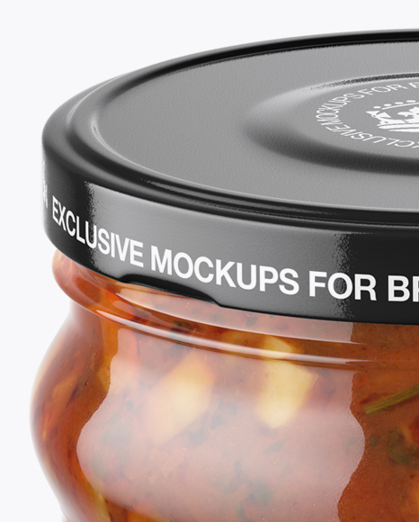 Download Clear Glass Jar With Bruschetta Sauce Mockup High Angle Shot In Jar Mockups On Yellow Images Object Mockups PSD Mockup Templates