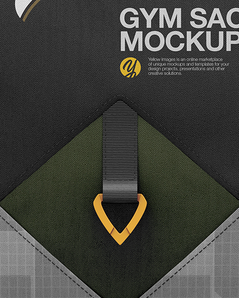 Download Gym Sack Mockup Front View In Apparel Mockups On Yellow Images Object Mockups