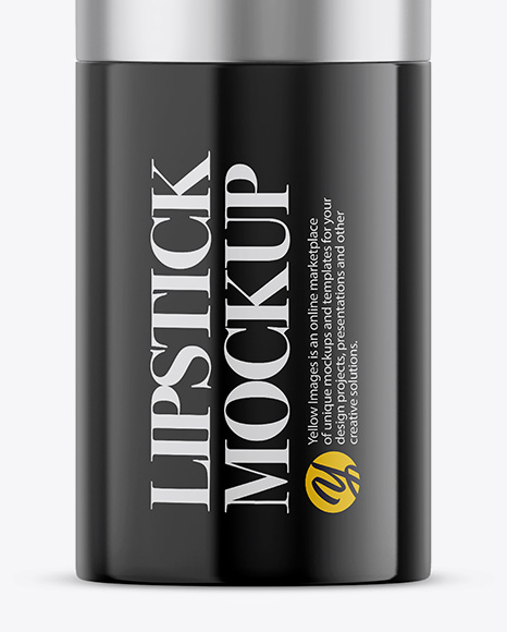 Download Glossy Lipstick Mockup In Tube Mockups On Yellow Images Object Mockups Yellowimages Mockups