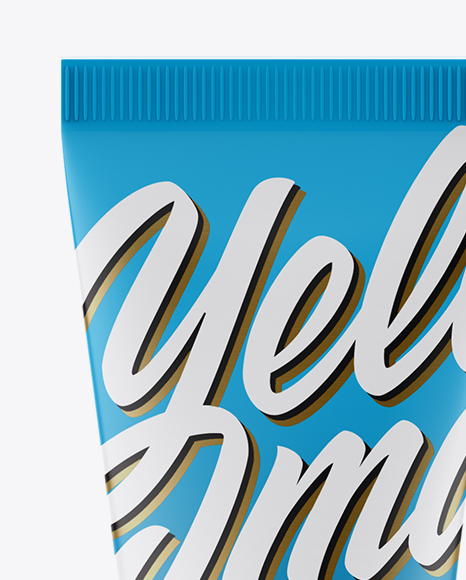 Matte Cosmetic Plastic Tube Mockup   Front View PSD #1