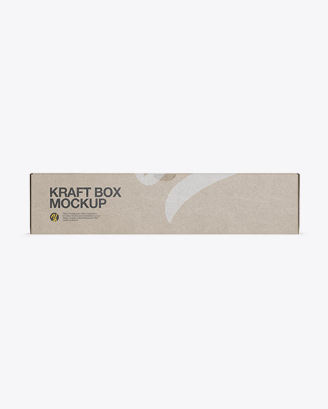 Kraft Box Mockup   Front   Top Views PSD #1