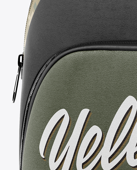 Backpack Mockup - Half Side View