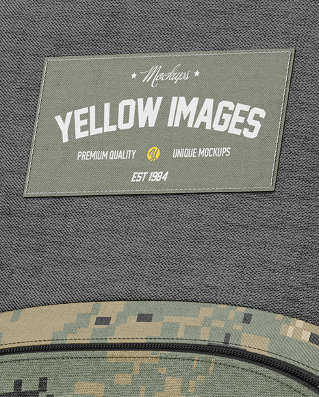 Download Backpack Mockup Half Side View In Apparel Mockups On Yellow Images Object Mockups PSD Mockup Templates