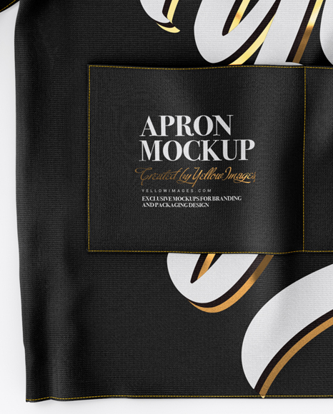 Download Apron Mockup Top View In Apparel Mockups On Yellow Images Object Mockups