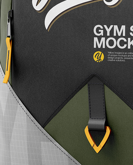 Download Gym Sack Mockup Half Side View In Apparel Mockups On Yellow Images Object Mockups