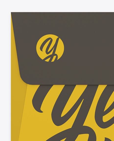 Paper Envelope With String Closure Mockup PSD #1