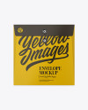 Paper Envelope With String Closure Mockup