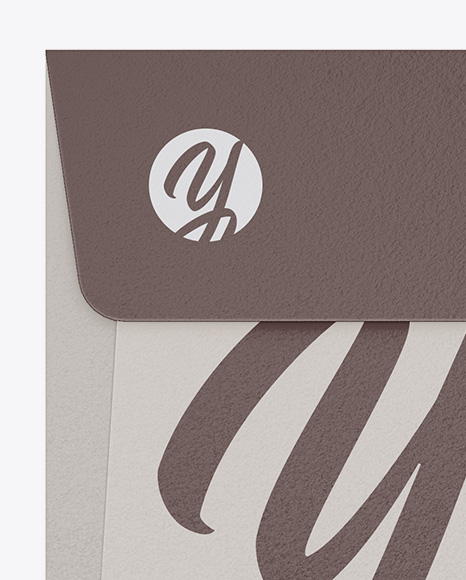 Textured Envelope With String Closure Mockup PSD #1