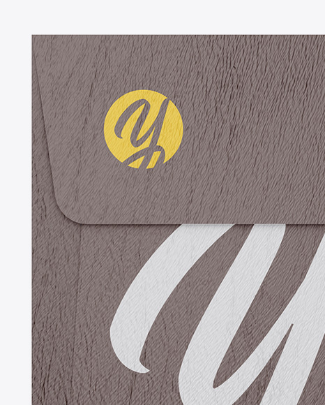 Leather Envelope With String Closure Mockup PSD #1