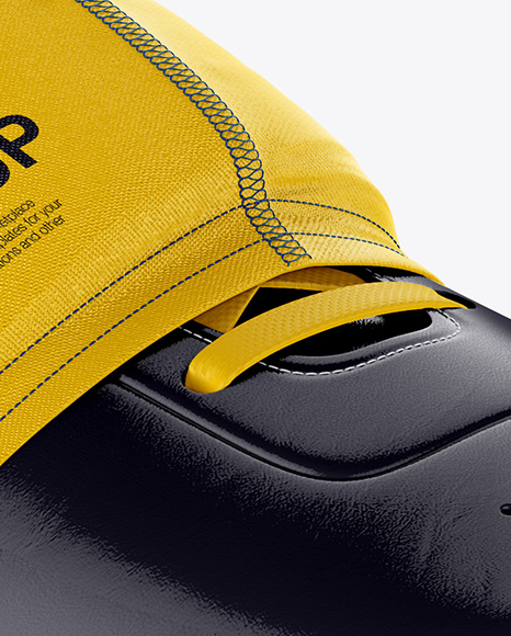 Download Cleat Sleeve Mockup Half Side View In Apparel Mockups On Yellow Images Object Mockups PSD Mockup Templates