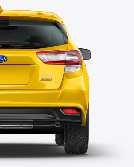 Subaru Impreza 2017 Mockup   Back view PSD #2