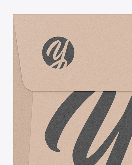 Kraft Envelope With String Closure Mockup PSD #1