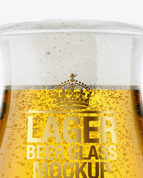 Download Tulip Glass With Lager Beer Mockup In Cup Bowl Mockups On Yellow Images Object Mockups Yellowimages Mockups