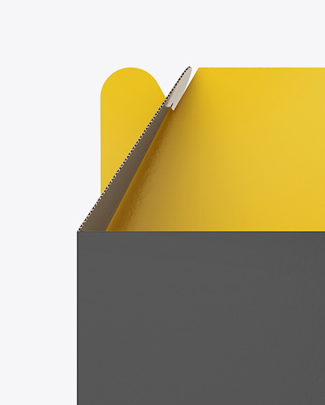 Download Paper Box Mockup - Front View in Box Mockups on Yellow ...