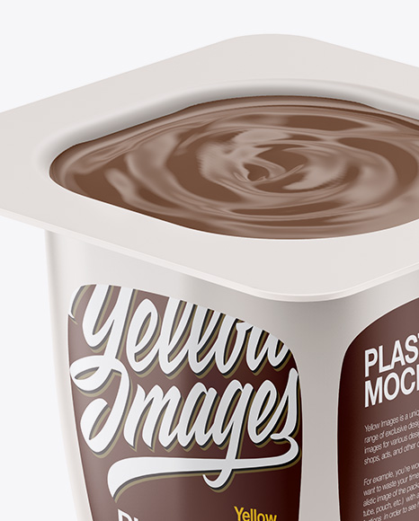 Opened Plastic Cup Mockup   Half Side View PSD #2