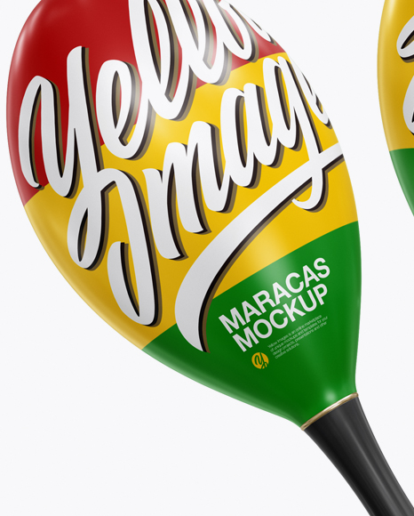 Two Maracas Mockup - Free Download Images High Quality PNG, JPG