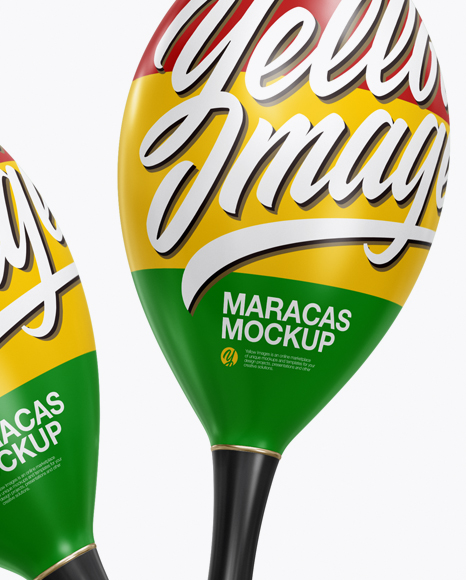 Two Maracas Mockup PSD #1
