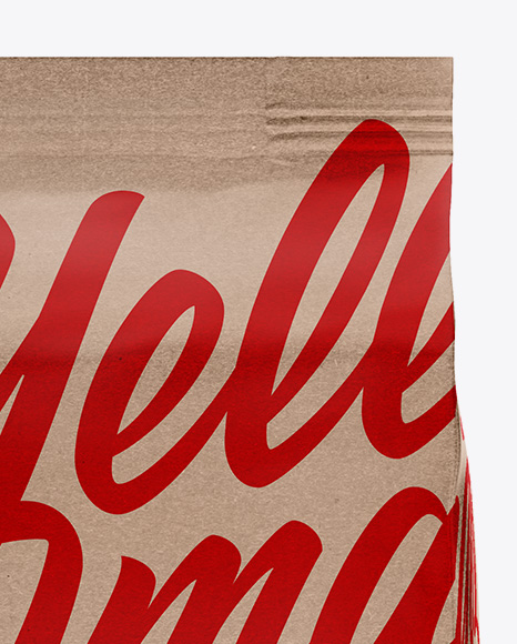 Kraft Bag Mockup   Front View PSD #2