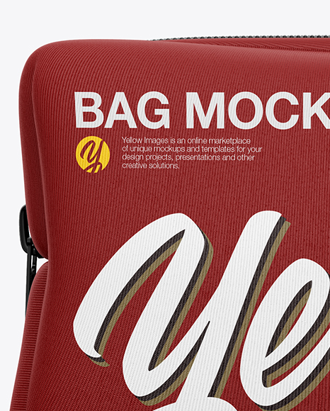 Download Bag Mockup Front View In Apparel Mockups On Yellow Images Object Mockups