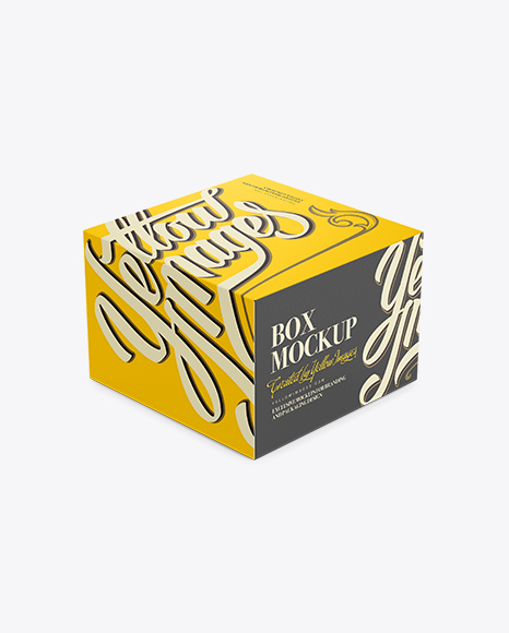 Download Vertical Box Mockup Yellowimages