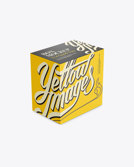 Download Paperboard Box Mockup Vertical Orientation High Angle Shot In Box Mockups On Yellow Images Object Mockups