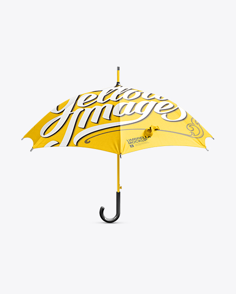 Download Open Umbrella Mockup Side View In Apparel Mockups On Yellow Images Object Mockups