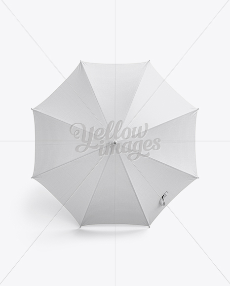 Open Umbrella Mockup Top View In Apparel Mockups On Yellow Images Object Mockups