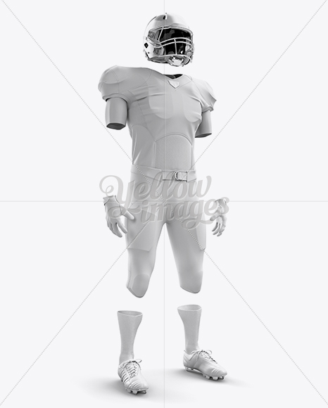 Download American Football Mockup Front View In Apparel Mockups On Yellow Images Object Mockups