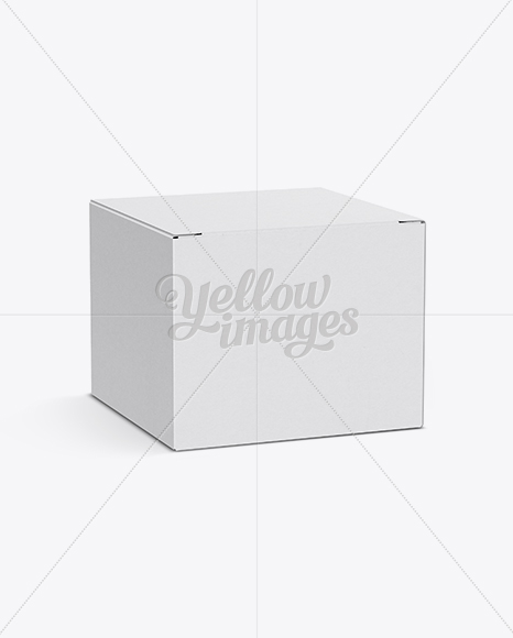 50ml Box Mockup Half Side View In Box Mockups On Yellow Images Object Mockups